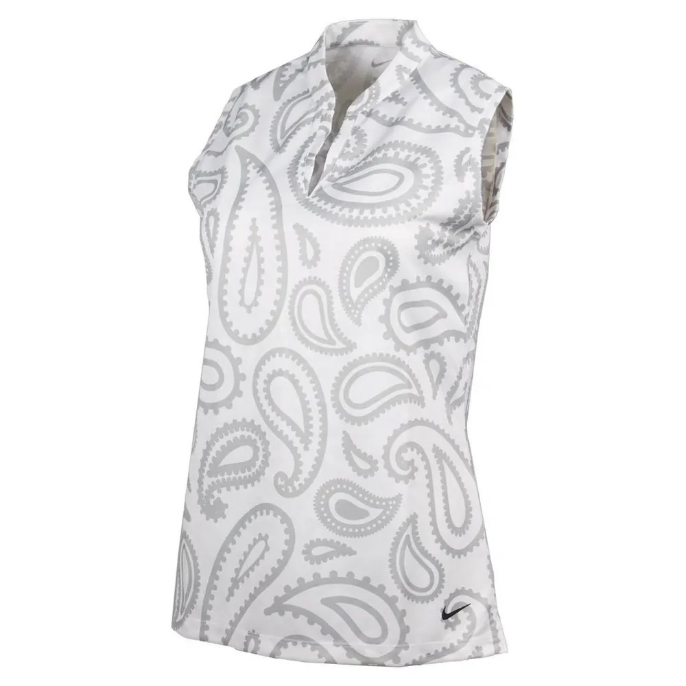 Nike Women's Dri-Fit Victory Jacquard Sleeveless Polo - size small